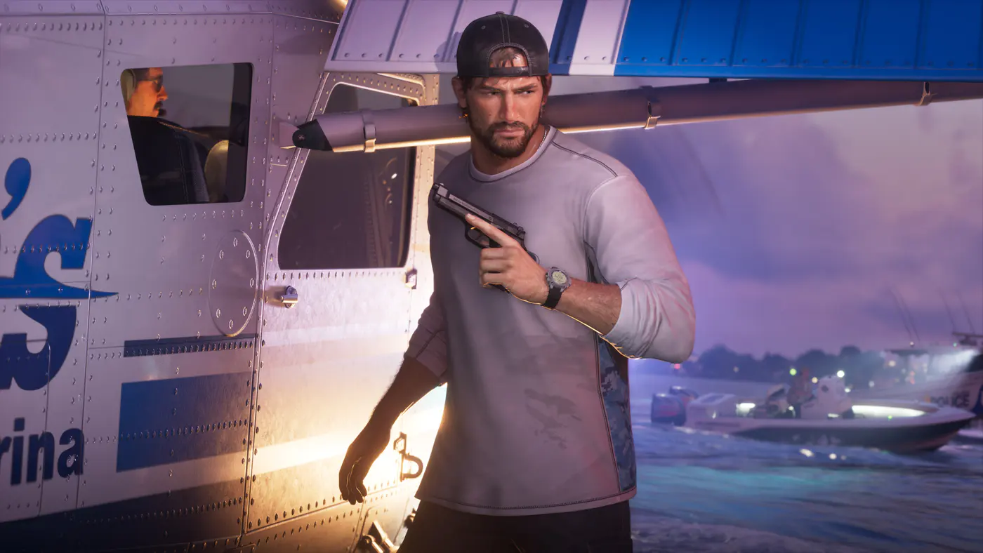 Jason Duval 08, official GTA VI screenshot.