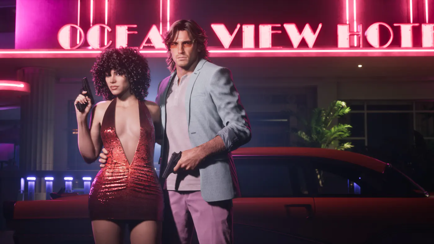 Vintage Vice City Pack 01, official GTA VI screenshot.